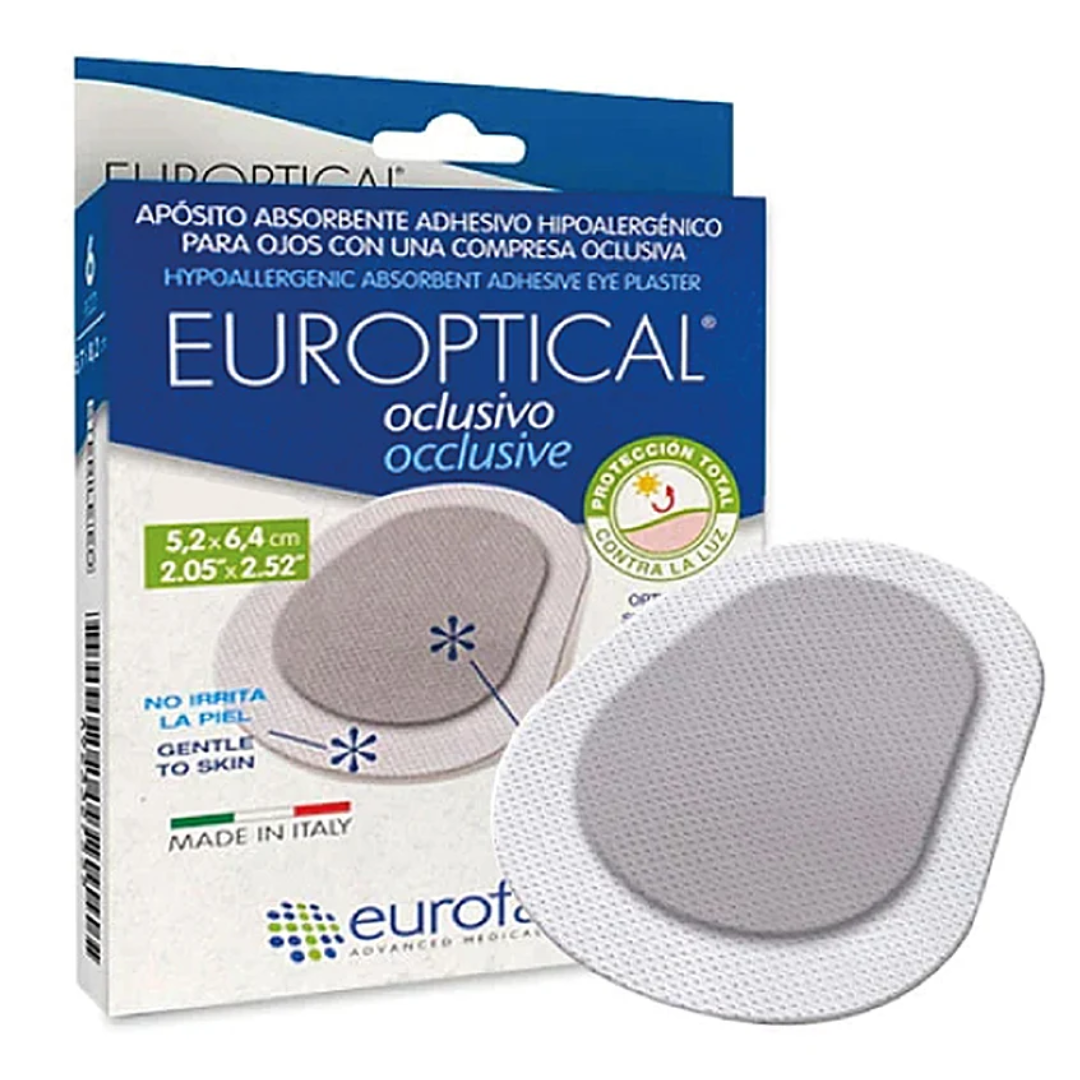 EUROPTICAL PARCHE OCULAR HIPOALERGENICO 5.2X6.4CM X 1 